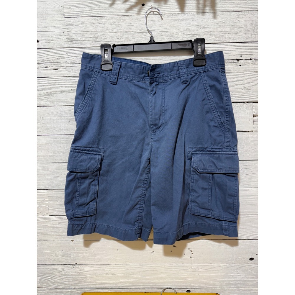Amazon Essentials Mens Classic Fit Cargo Shorts Navy Blue Size 32 Utility Casual